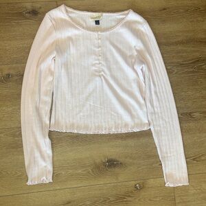 Universal Thread Light Pink Long Sleeve Top